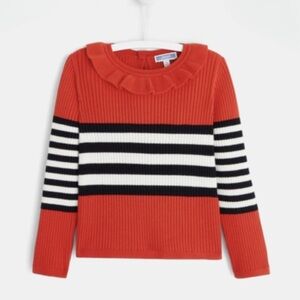 Jacadi Finesse Girl Striped Sweater sz 12yo